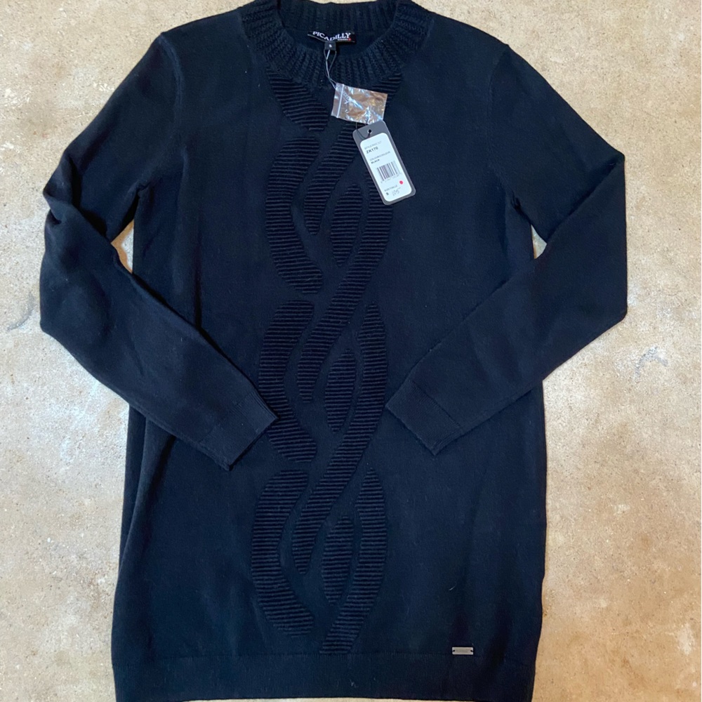 Women’s S Black Picadilly Sweater Dress